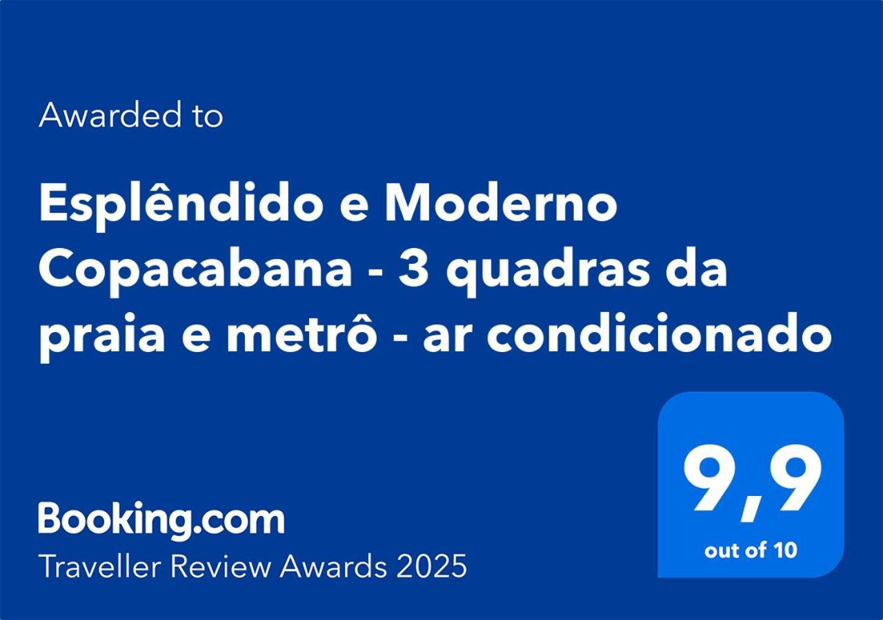 Esplendido E Moderno Copacabana - 3 Quadras Da Praia E Metro - Ar Condicionado ريو دي جانيرو المظهر الخارجي الصورة